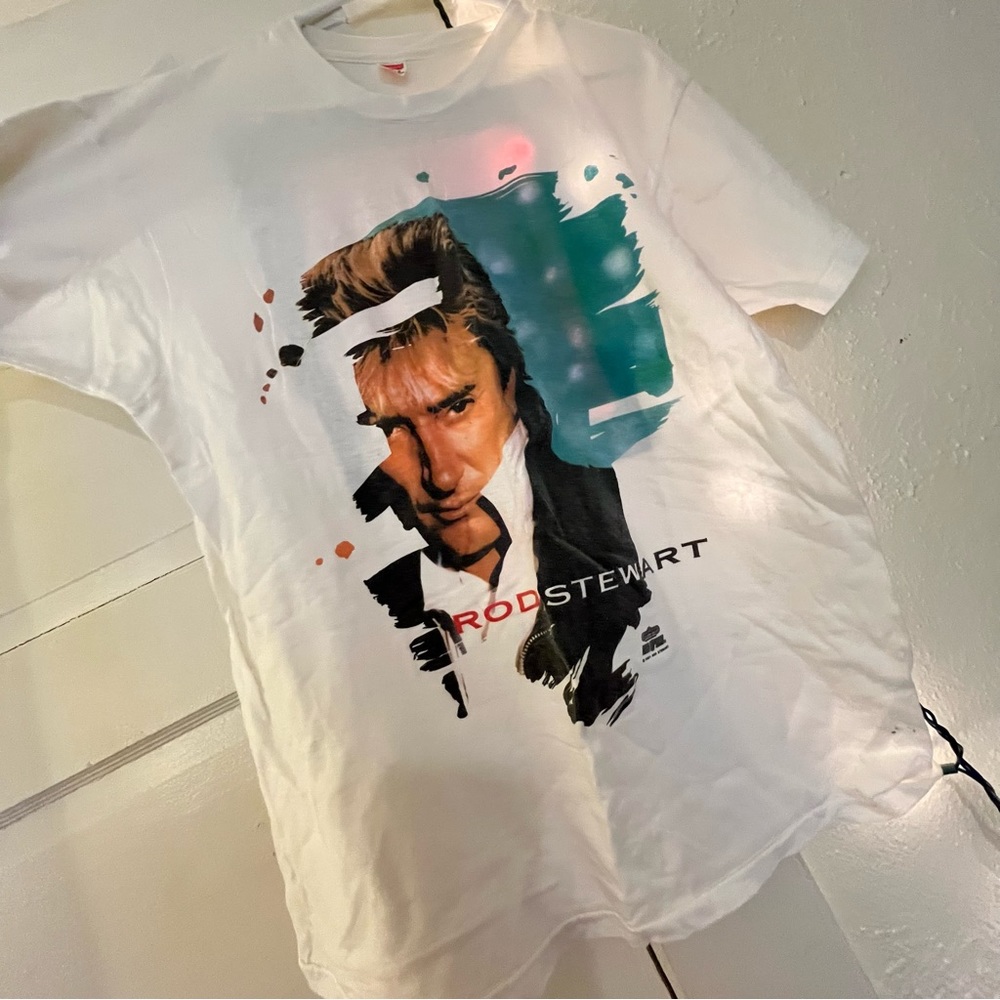 Vintage ROD STEWART 1991 vagabond tour T Shirt